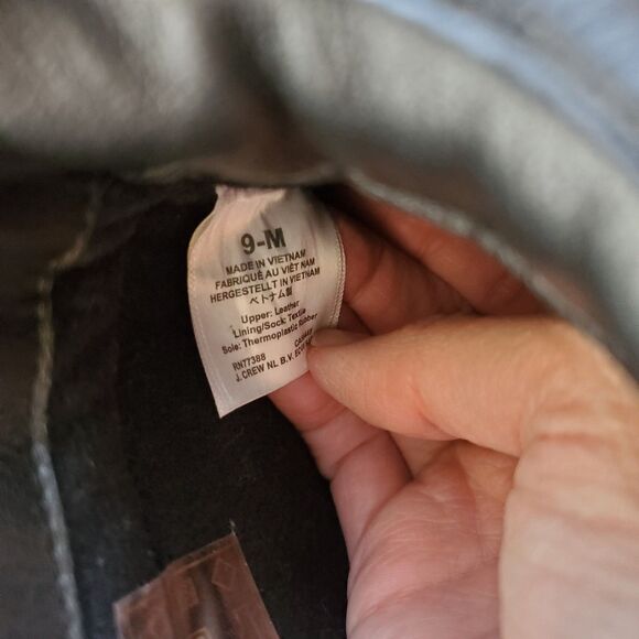 NEW J. Crew Black Leather Hiking Boots - Picture 13 of 13